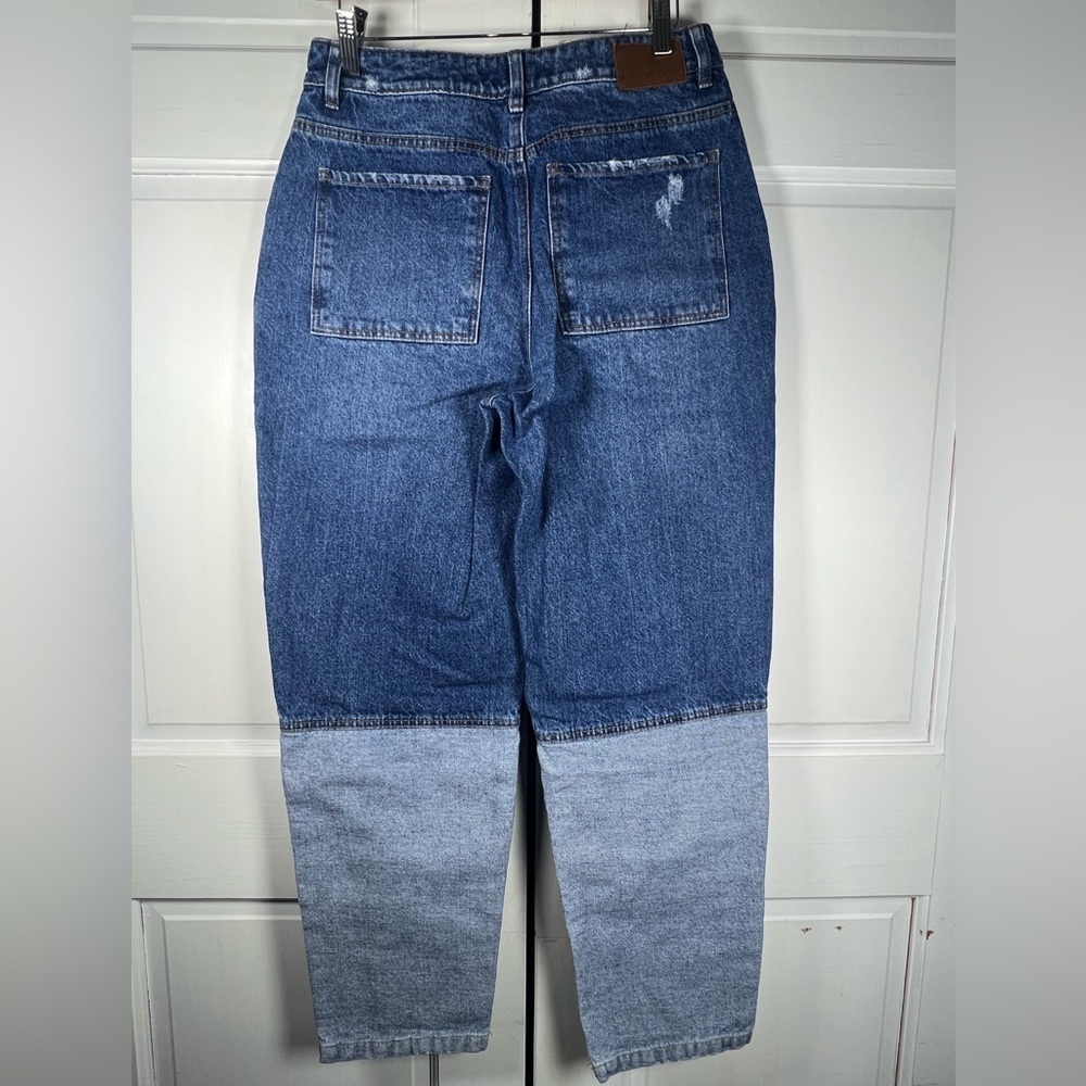KanCan Two Tone Denim Jeans Pristine Condition Multi Pocket Design Size 8 - Picture 4 of 6